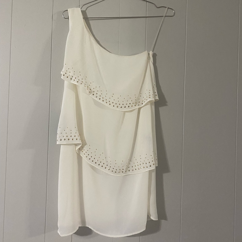 NWT Express White and Sparkle Bodycon Dress